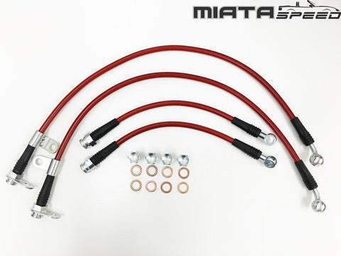MiataSpeed Stainless Brake Lines (NA/NB) - Miataspeed