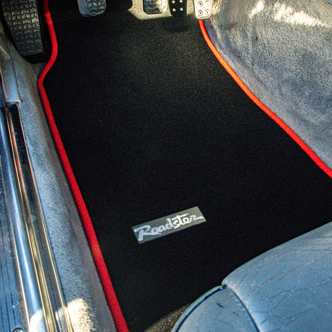 AFM Custom Black Carpet Floor Mats For 1999-2005 Mazda Miata – 2-Piece Front Set – Anti-Slip